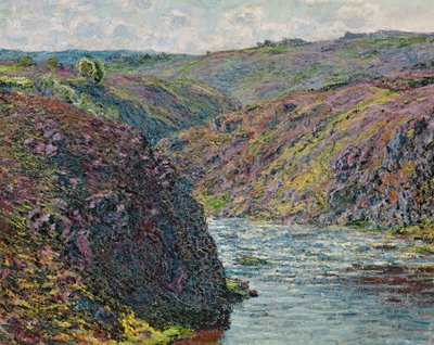 Schluchten der Creuse am Ende des Tages, 1889 von Claude Monet